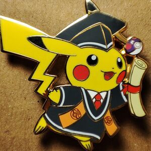 Pokemon TCG Pikachu 2023 Graduation Enamel Pin Official Nintendo Lapel Badge